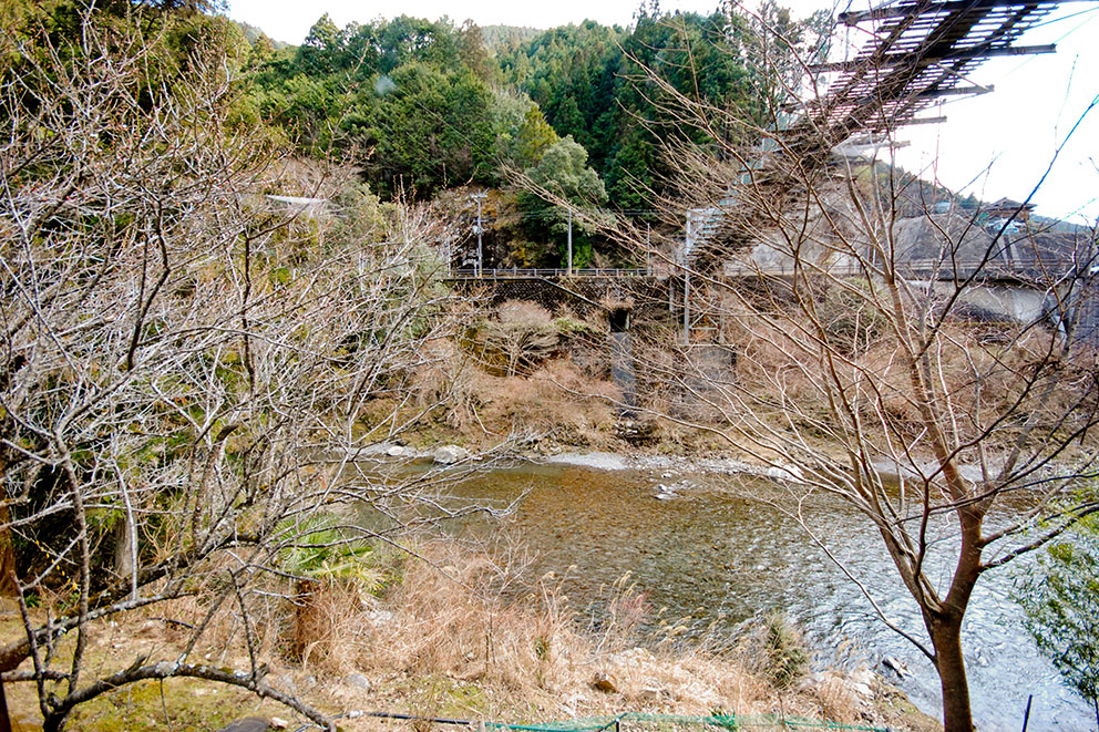 River in front of Ryokan Sakai