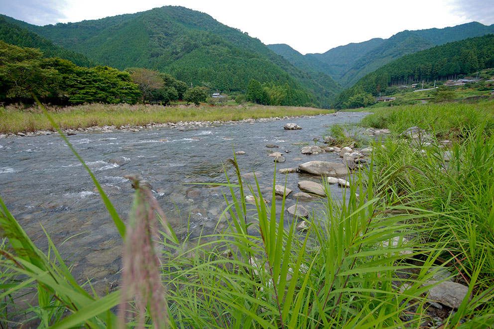 River in front of Minshuku Chikatsuyu