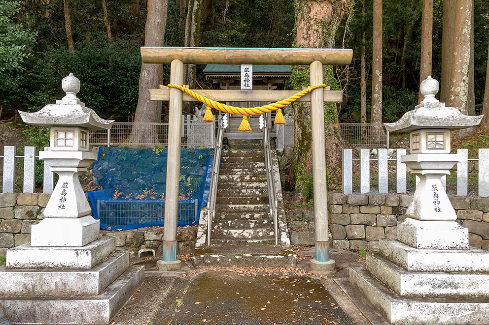 Shrine near entrance to accommodation