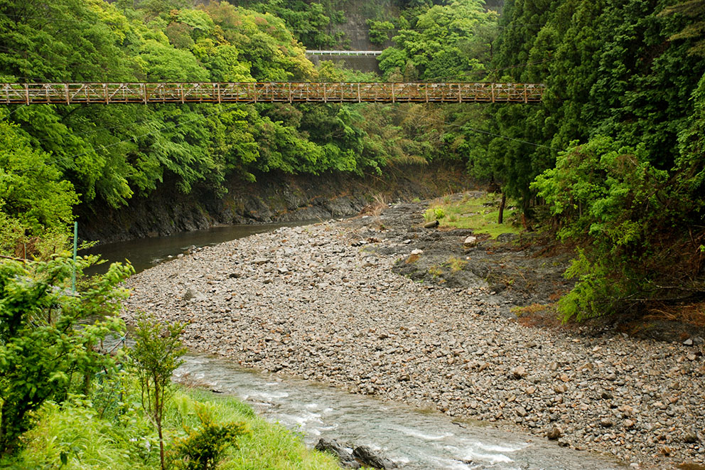 日高川と吊り橋