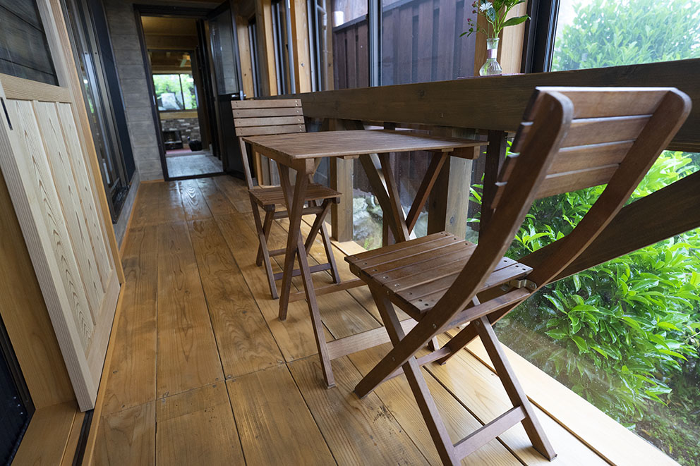 Wooden deck