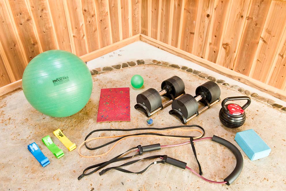 Exercise room equipment