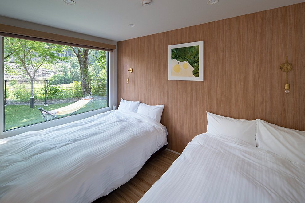 Inside 5 person cottage