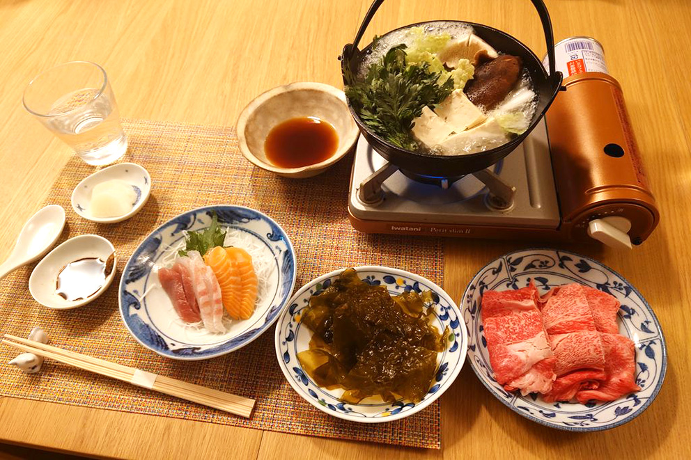 夕食一例（通常メニュー）