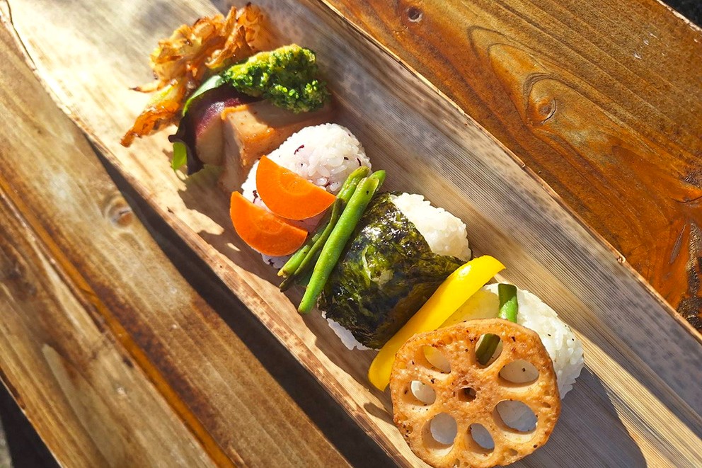 Sample Japanese style Lunch-Box (Vegan menu)