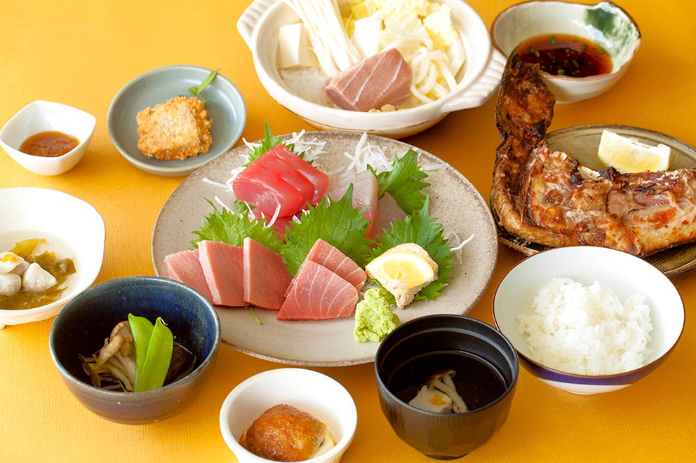 Sample diner Maguro Mori plan for vegetarian