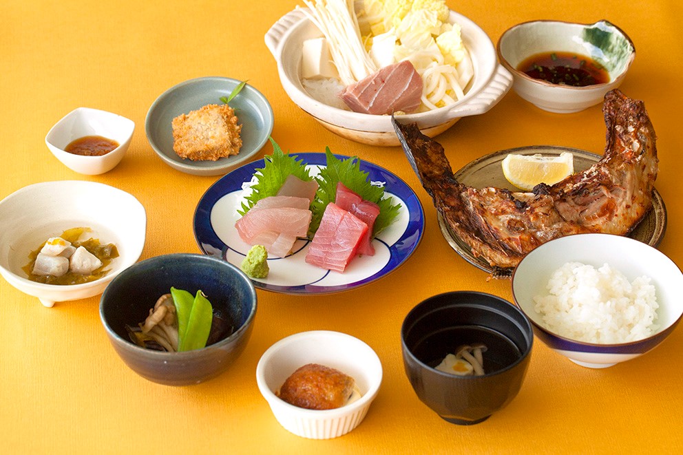 Sample diner Wakatake Gozen plan for vegetarian