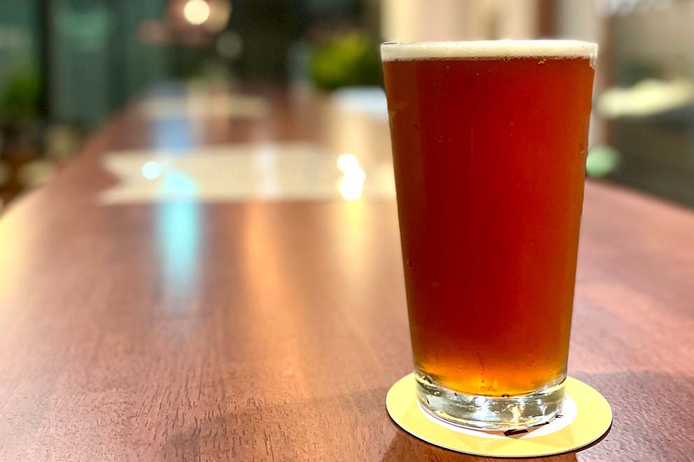 Complimentary craft beer