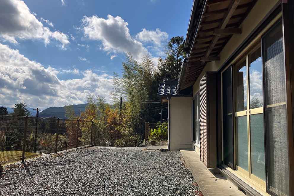 お庭からの眺め