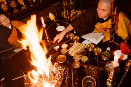Gomataki fire ritual
