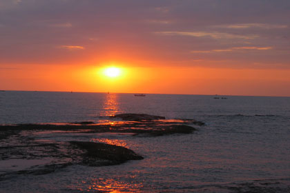 天神崎の夕景