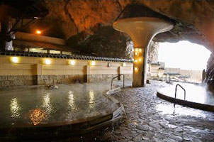 Bokido hot spring bath in cave