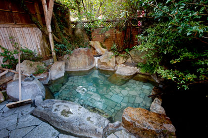 Private outdoor hot spring bath