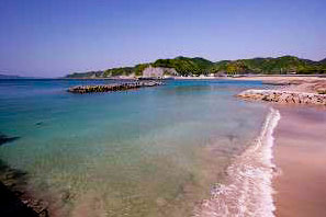 Beach in front of Arafune Resort