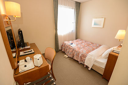 Sample single guestroom