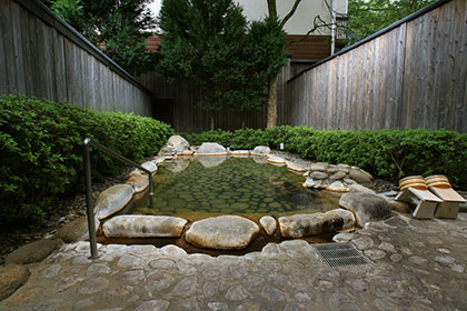 Private outdoor bath
