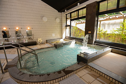 Indoor hot spring bath