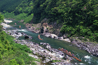 Log Rafting in Dorokyo Gorge