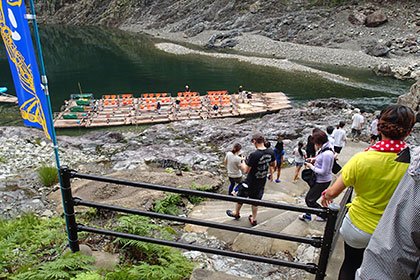 Log Rafting boarding areas