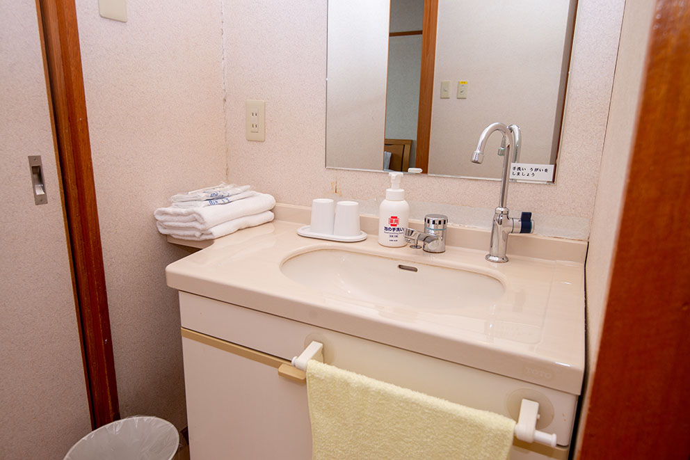 Guestroom washing area