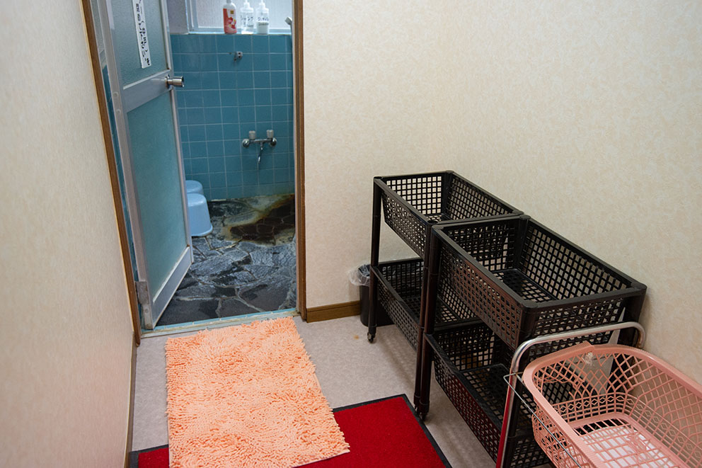 Change room for onsen bath