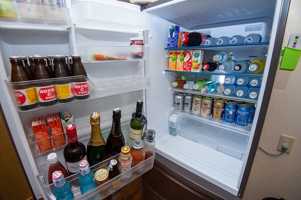 Refrigertor with drinks for sale