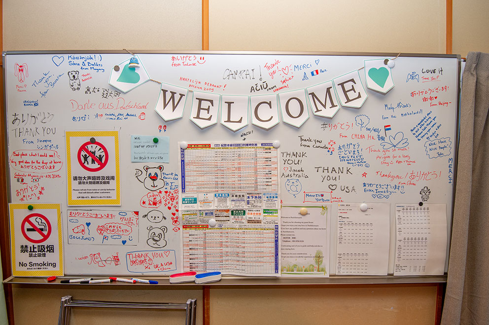 Welcome board