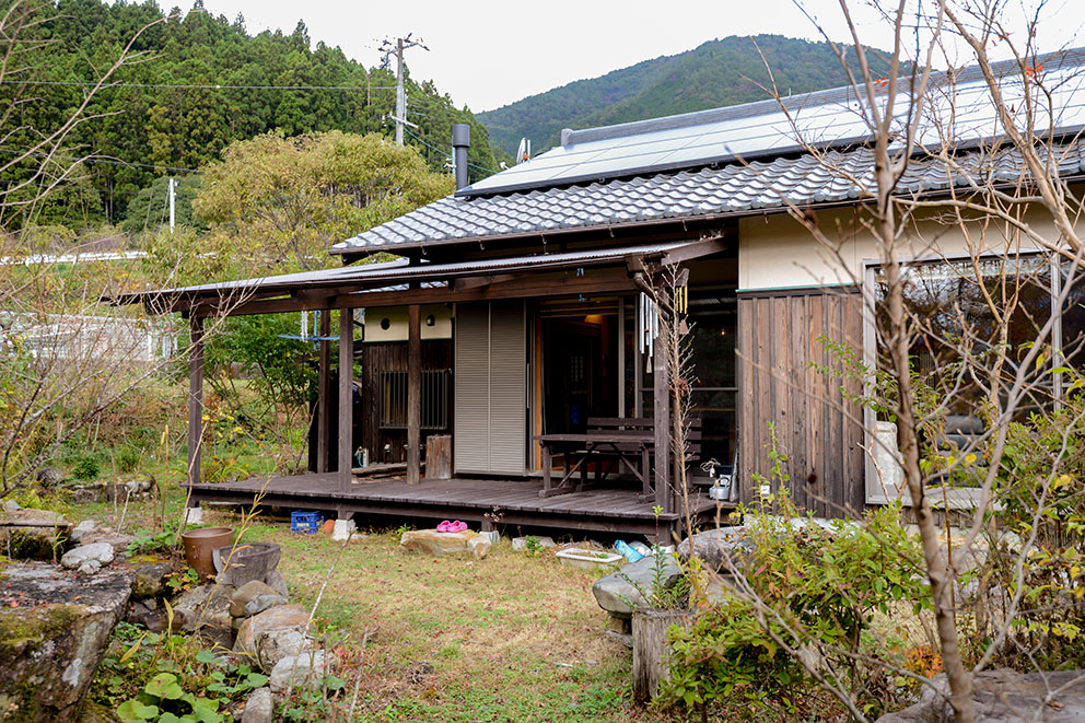 Cottage backyard