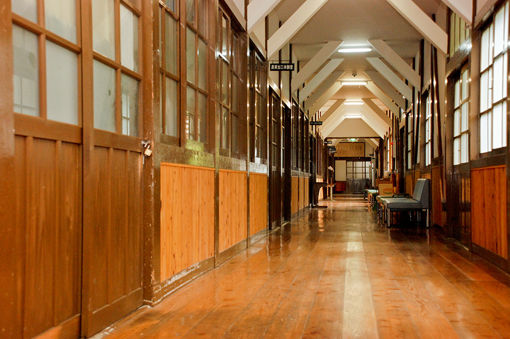 Old school house hallway