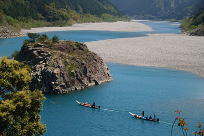 川舟下りの風景