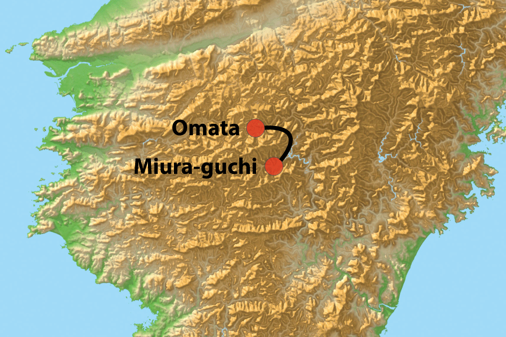 Luggage shuttle between Omata and Miura-guchi