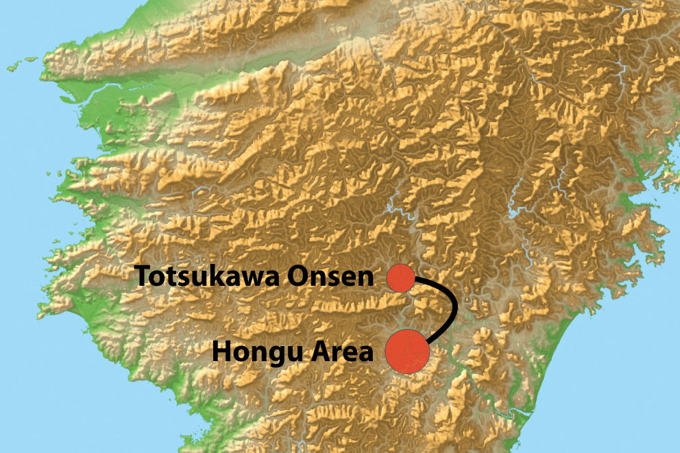 Luggage shuttle between Totsukawa Onsen and Hongu area